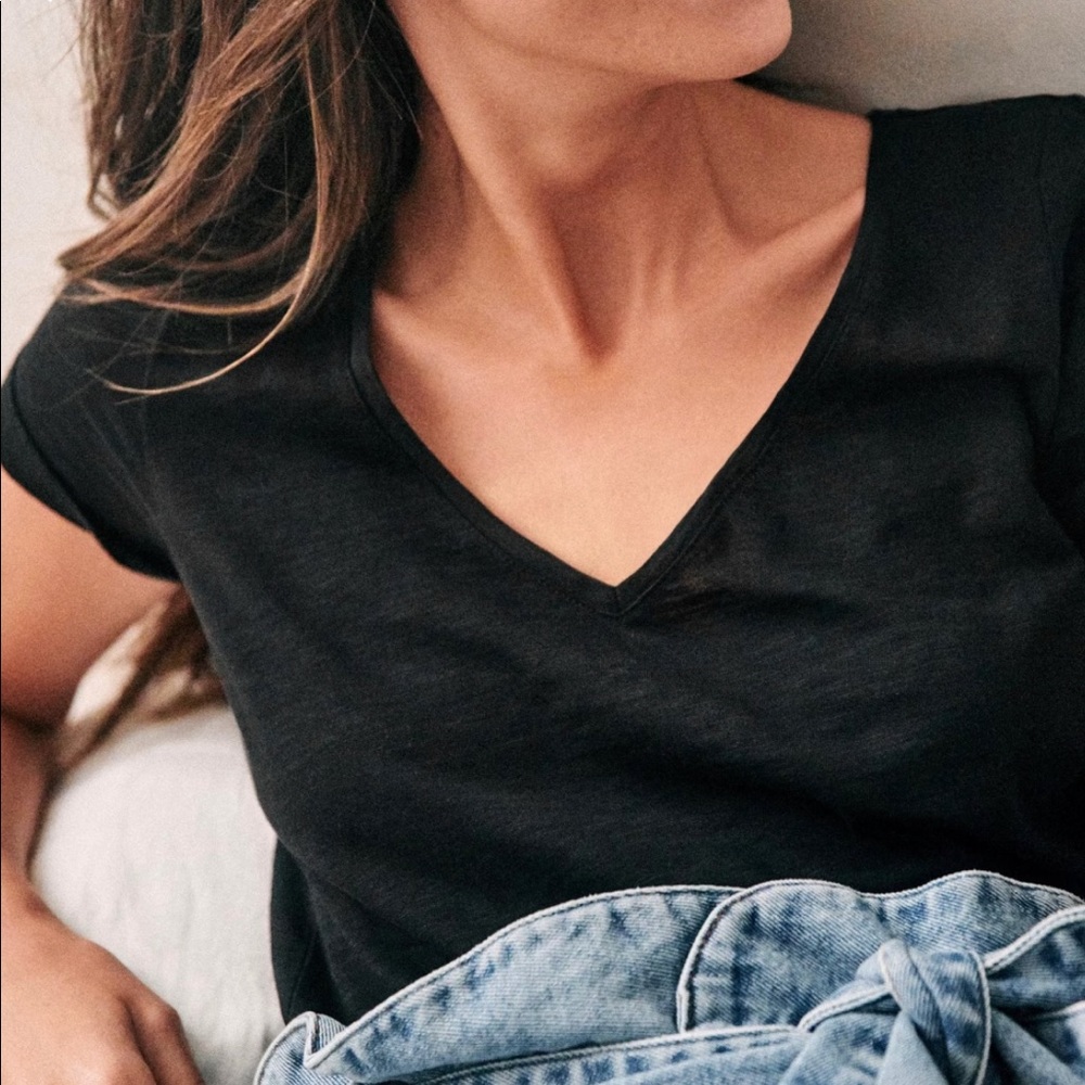 Sézane Malcolm T-Shirt • Black • Large